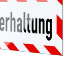Magnetschild Schild Straßenunterhaltung