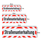 Magnetschild Schild Straßenunterhaltung