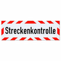 Magnetschild Schild Streckenkontrolle