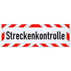 Magnetschild Schild Streckenkontrolle