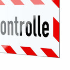 Magnetschild Schild Streckenkontrolle