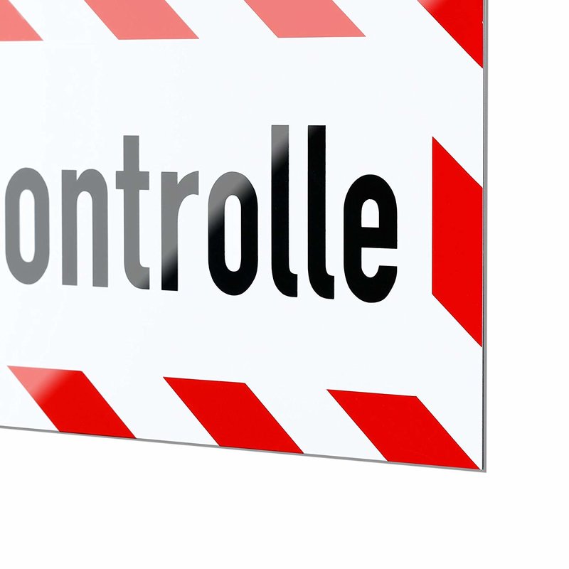 Magnetschild Schild Streckenkontrolle
