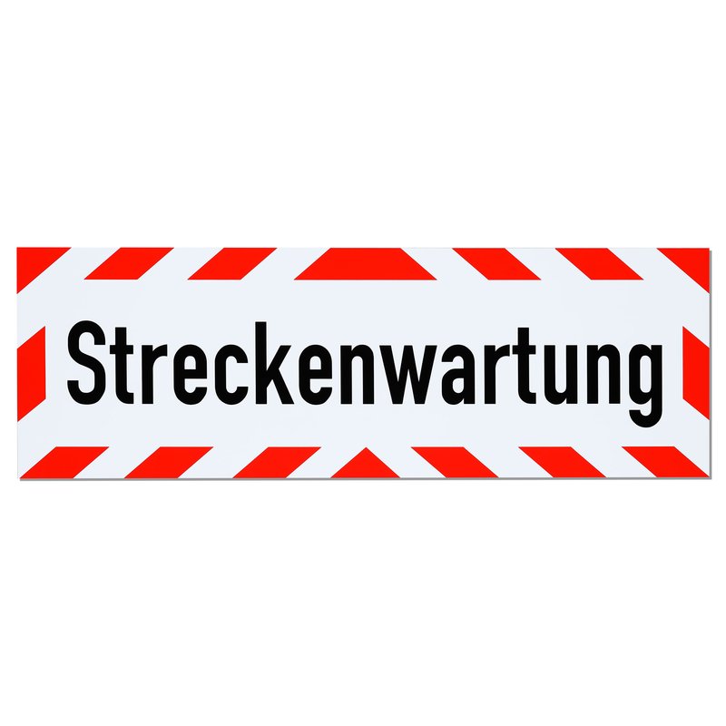 Magnetschild Schild Streckenwartung