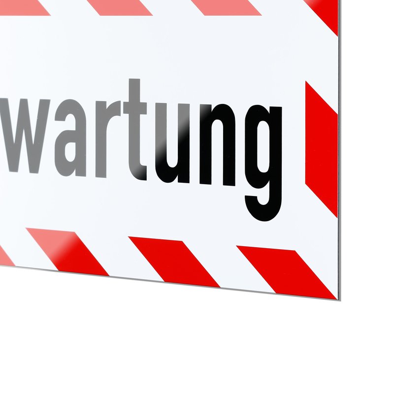 Magnetschild Schild Streckenwartung
