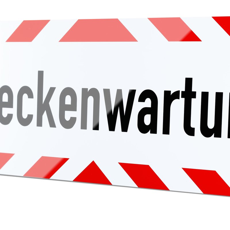 Magnetschild Schild Streckenwartung