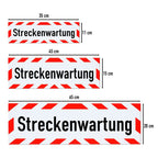 Magnetschild Schild Streckenwartung