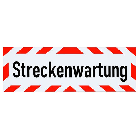 Magnetschild Schild Streckenwartung