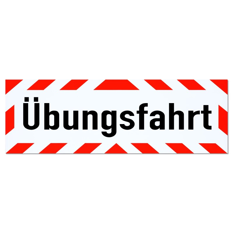 Magnetschild Schild Übungsfahrt