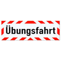 Magnetschild Schild Übungsfahrt