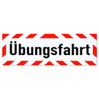 Magnetschild Schild Übungsfahrt