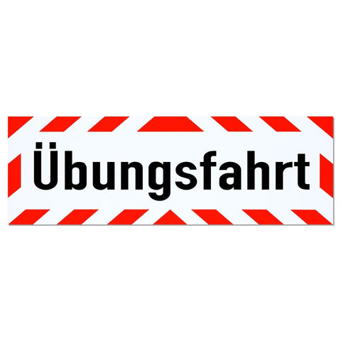 Magnetschild Schild Übungsfahrt