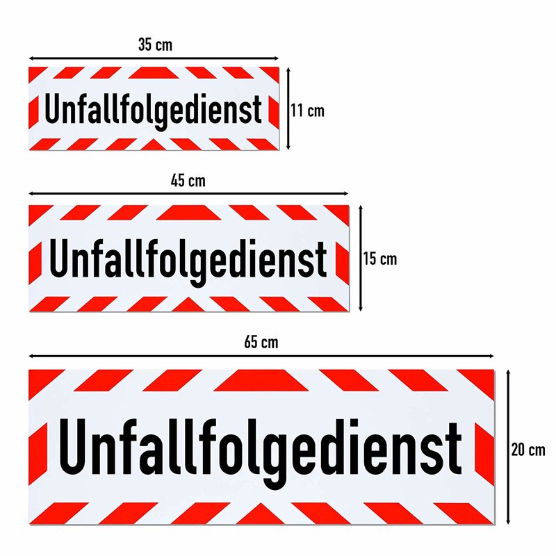 Magnetschild Schild Unfallfolgedienst