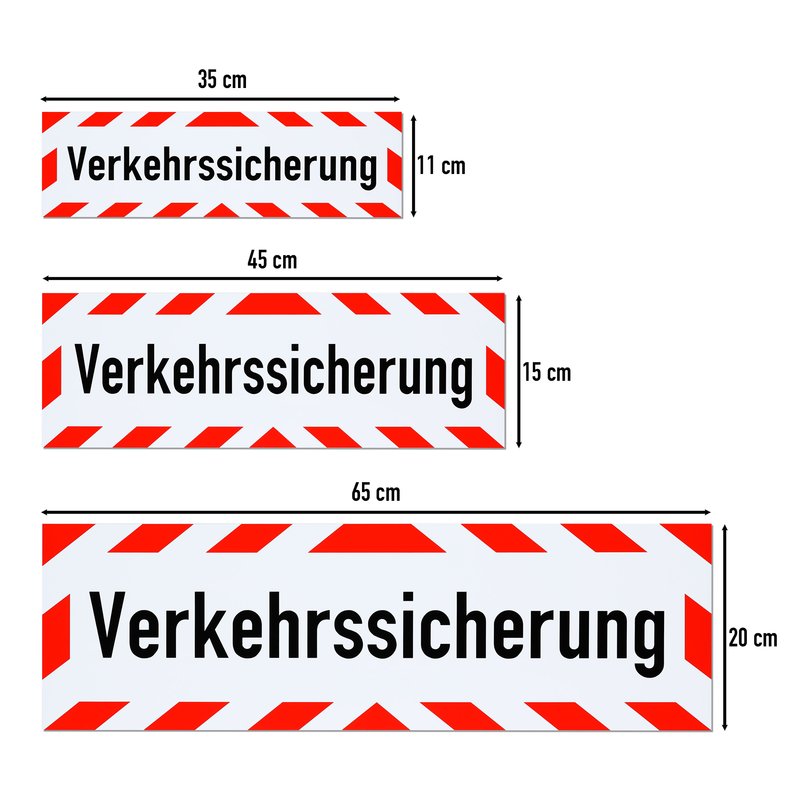 Magnetschild Schild Verkehrssicherung