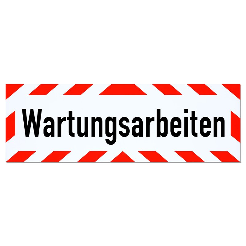 Magnetschild Schild Wartungsarbeiten