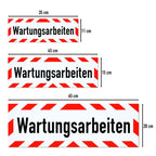 Magnetschild Schild Wartungsarbeiten