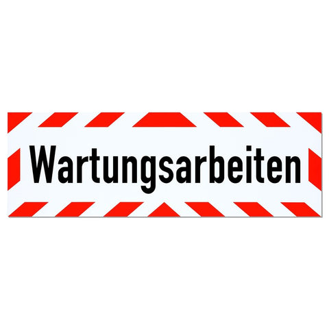 Magnetschild Schild Wartungsarbeiten