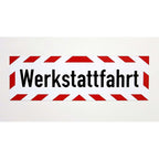 Magnetschild Schild Werkstattfahrt