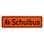 Magnetschild Schulbus / Zusatzkennzeichnung / Schulbusschild Schild magnetisch / lieferbar in drei Größen