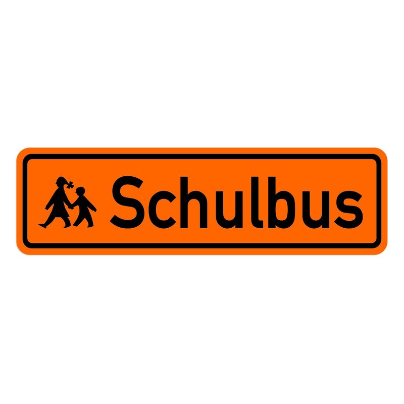 Magnetschild Schulbus / Zusatzkennzeichnung / Schulbusschild Schild magnetisch / lieferbar in drei Größen