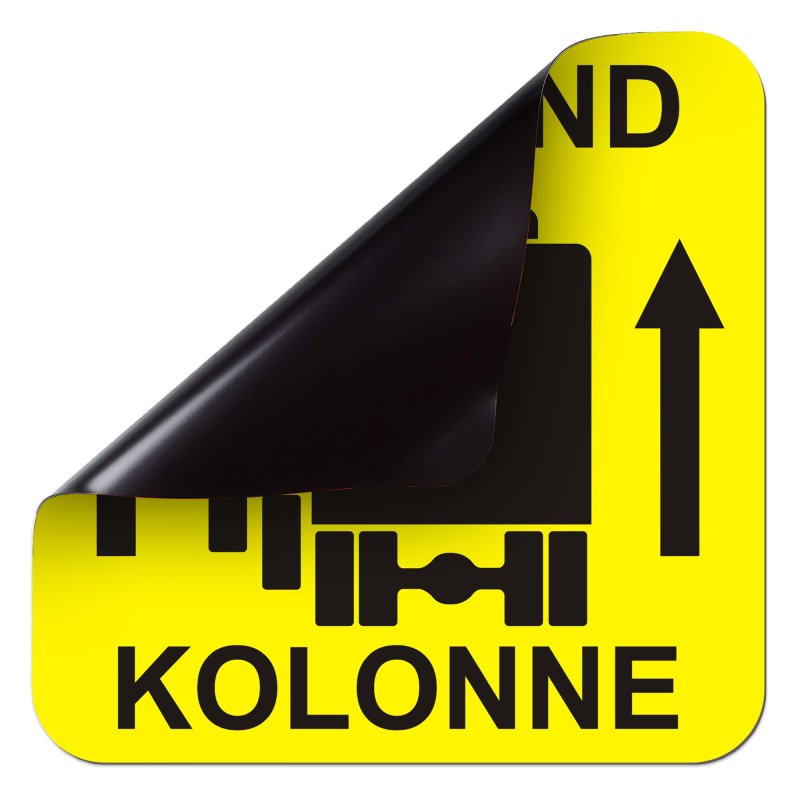 Magnetschild VERBAND KOLONNE | Schild magnetisch mit Piktogramm