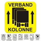 Magnetschild VERBAND KOLONNE | Schild magnetisch mit Piktogramm
