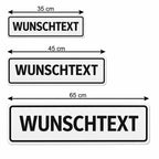 Dein WUNSCHTEXT Magnetschild / Selbstklebende Folie für Auto und Metalloberflächen - Benutzerdefiniert