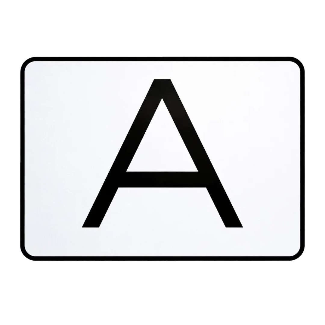 Magnetische Warntafel für Abfalltransporte / A-Tafel Abfall-Schild Abfalltafel Abfallwarntafel A-Schild (40 x 30 cm)