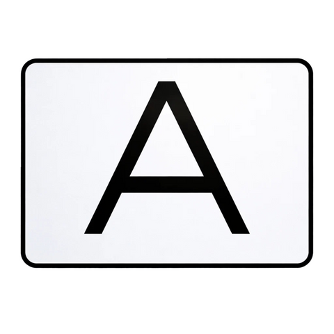 Magnetische Warntafel für Abfalltransporte / A-Tafel Abfall-Schild Abfalltafel Abfallwarntafel A-Schild (40 x 30 cm)