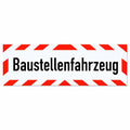 Magnetschild Schild Baustellenfahrzeug
