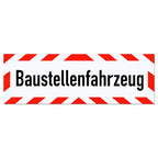 Magnetschild Schild Baustellenfahrzeug