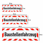 Magnetschild Schild Baustellenfahrzeug