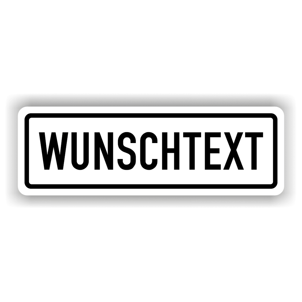 Dein WUNSCHTEXT Magnetschild / Selbstklebende Folie für Auto und Metalloberflächen - Benutzerdefiniert